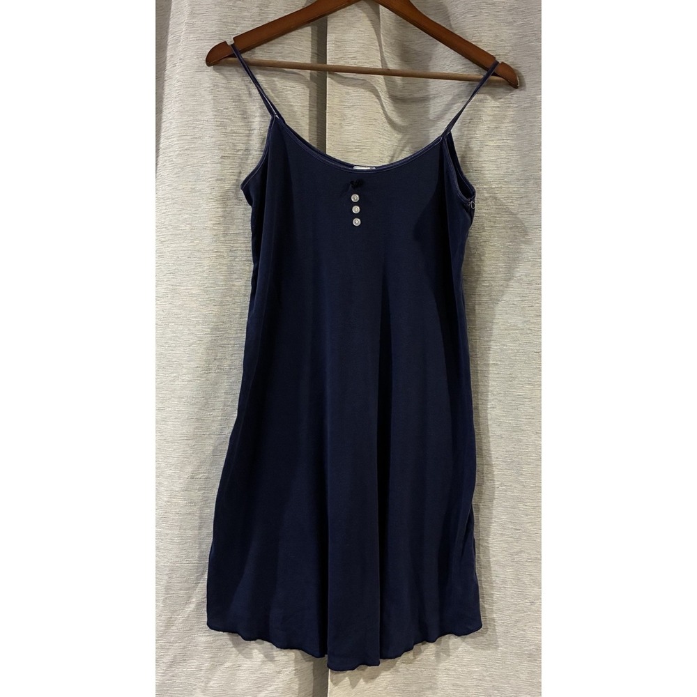 Vintage Honors Intimates Night Dress Blue Sleeveless 90s Sleepwear Womens Medium